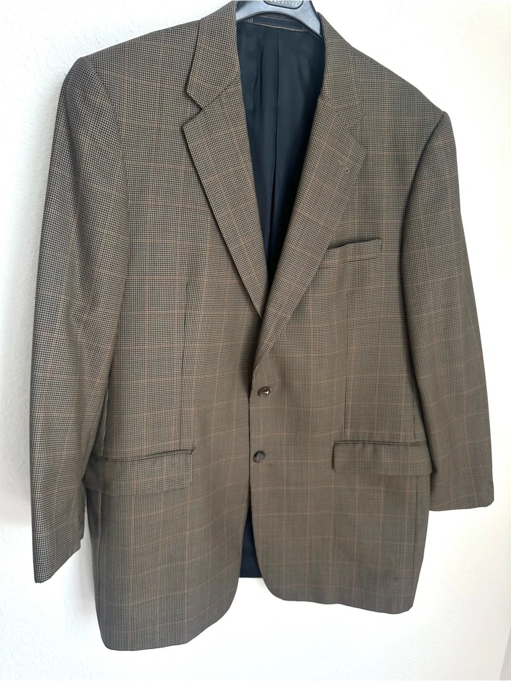 Burberry London‎ Men's Kensington Wool Sport Coat Blazer Brown Tan Size 44L